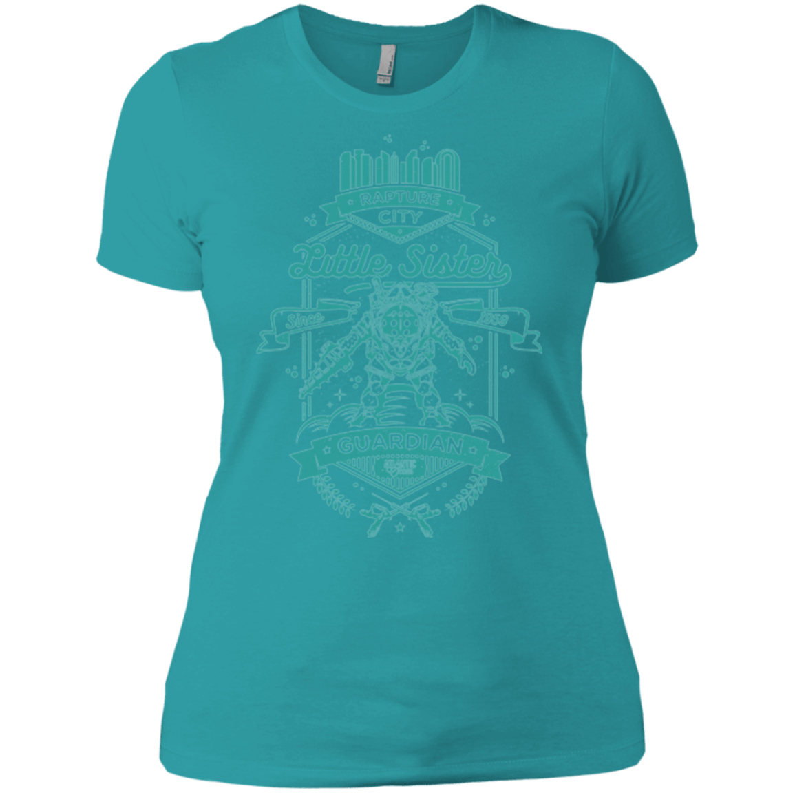 T-Shirts Tahiti Blue / X-Small Little Sister Protector Women's Premium T-Shirt