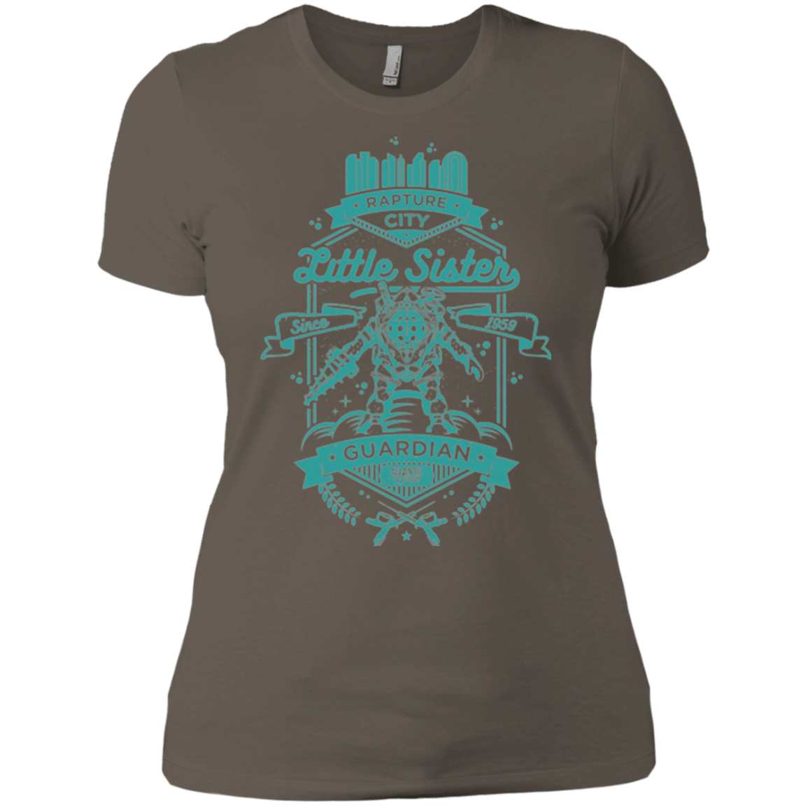 T-Shirts Warm Grey / X-Small Little Sister Protector Women's Premium T-Shirt