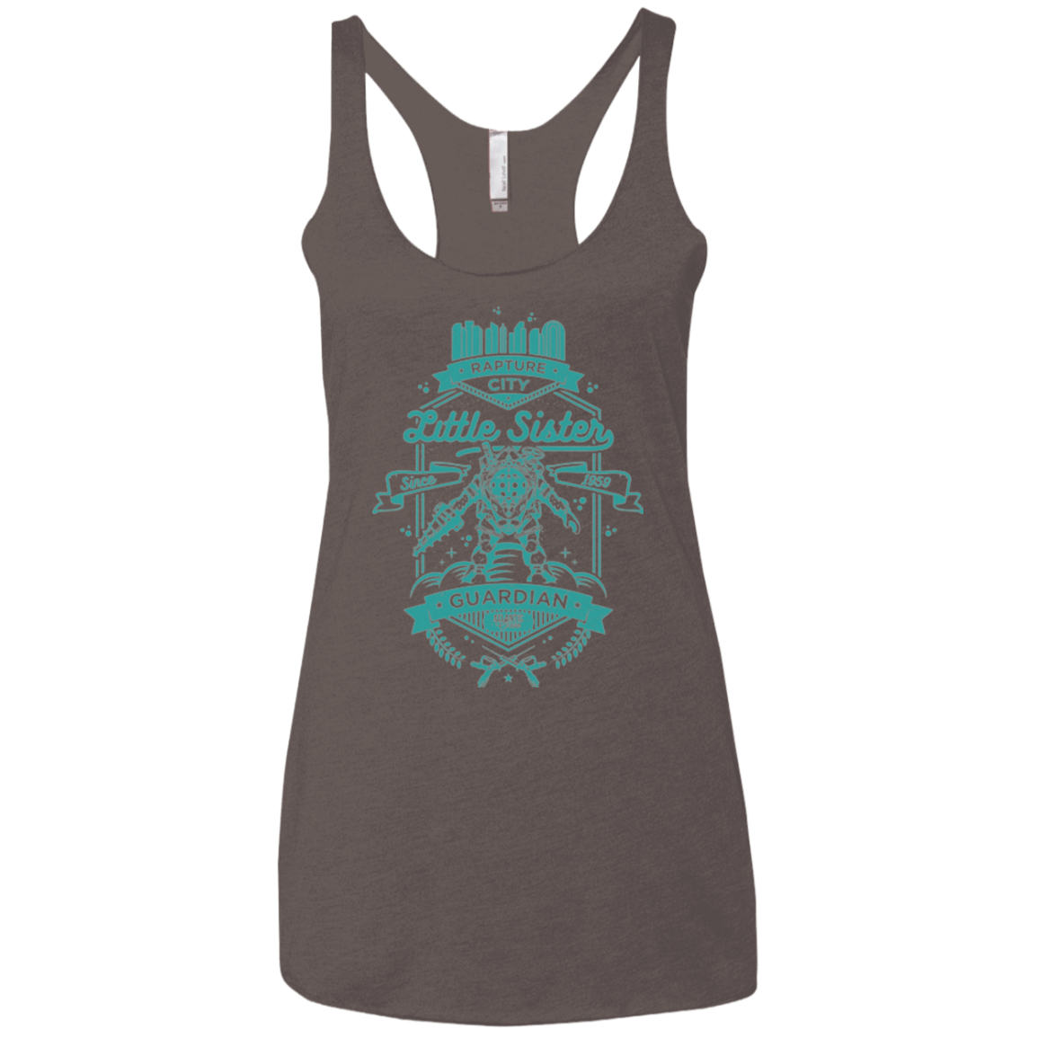 T-Shirts Macchiato / X-Small Little Sister Protector Women's Triblend Racerback Tank