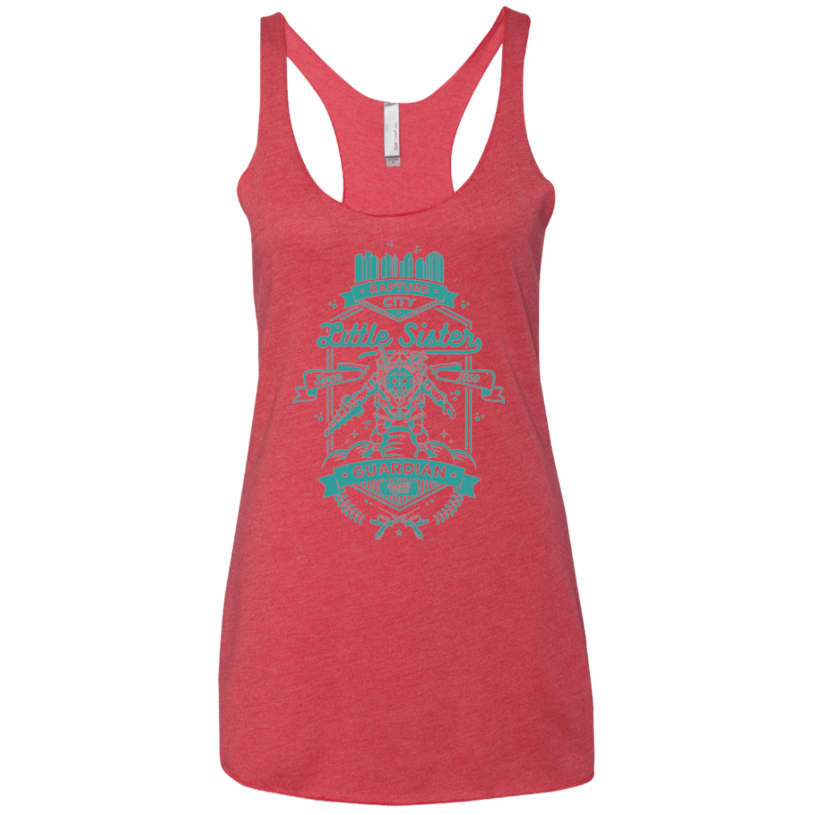 T-Shirts Vintage Red / X-Small Little Sister Protector Women's Triblend Racerback Tank
