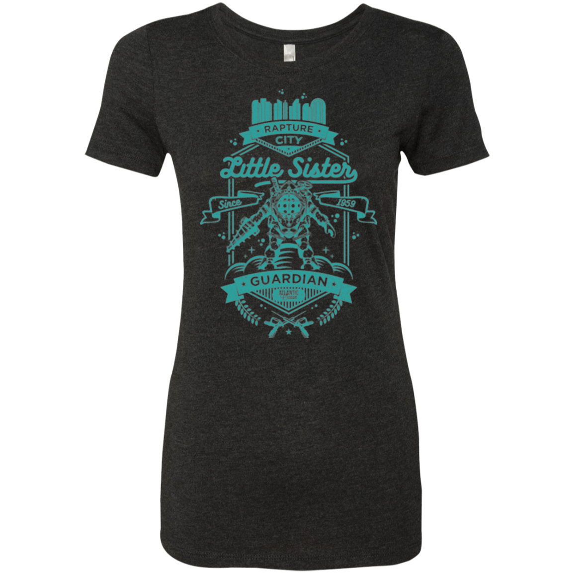 T-Shirts Vintage Black / Small Little Sister Protector Women's Triblend T-Shirt