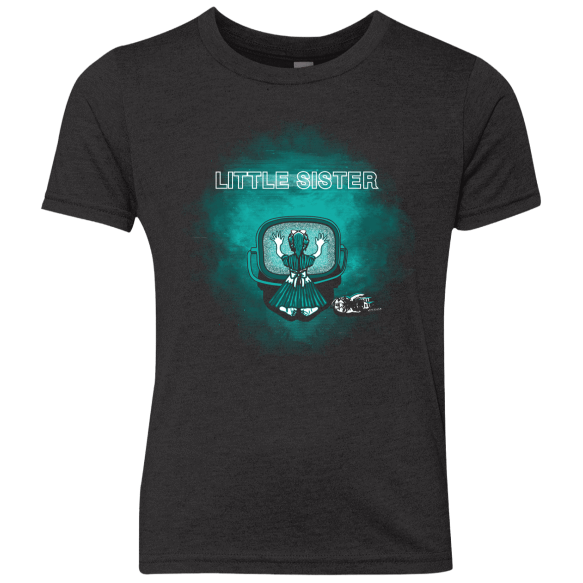 T-Shirts Vintage Black / YXS Little Sister Youth Triblend T-Shirt