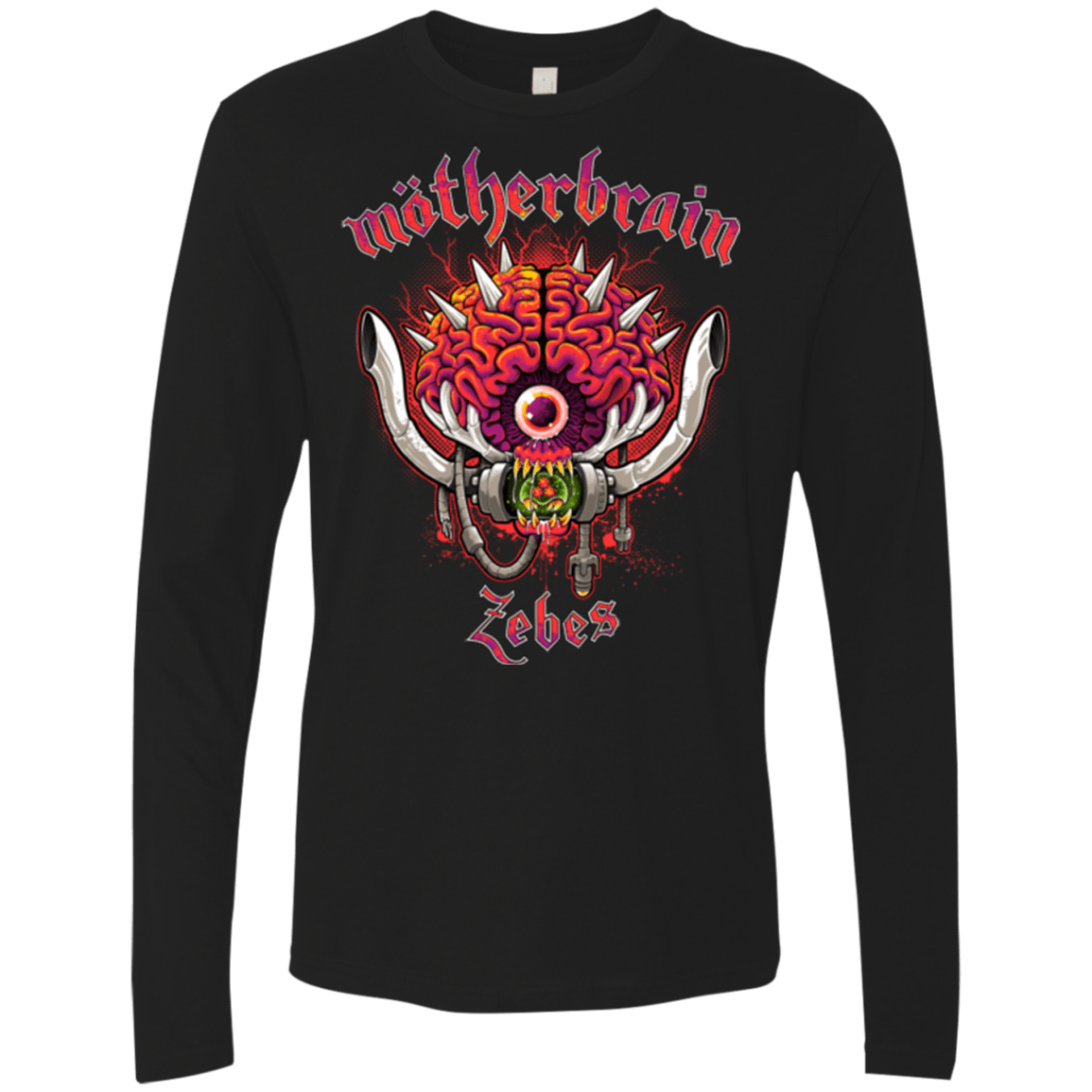 T-Shirts Black / Small Live From Zebes Men's Premium Long Sleeve