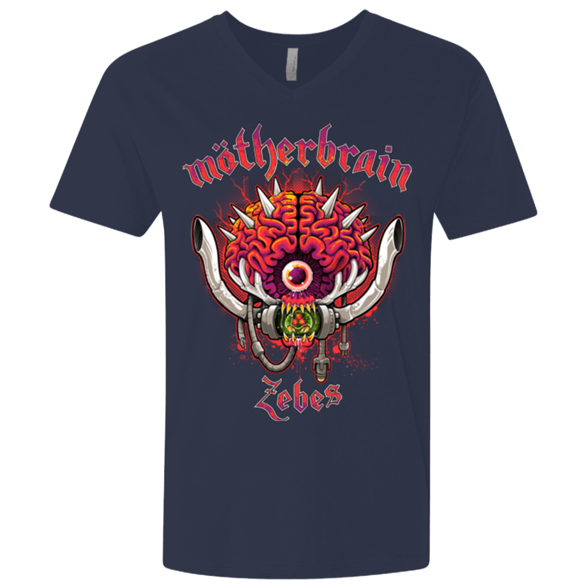 T-Shirts Midnight Navy / X-Small Live From Zebes Men's Premium V-Neck