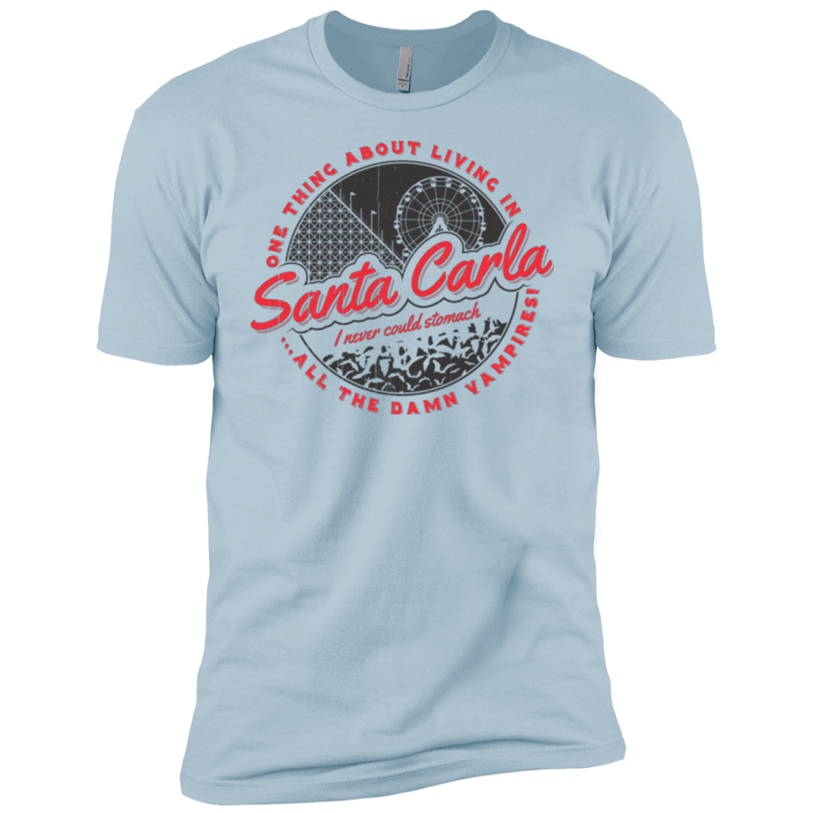 T-Shirts Light Blue / YXS Living in Santa Carla Boys Premium T-Shirt