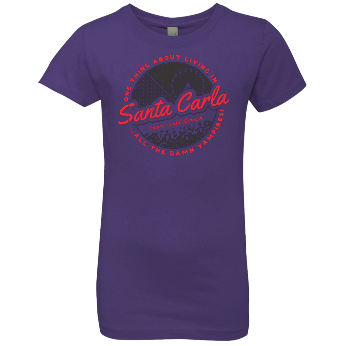 T-Shirts Purple Rush / YXS Living in Santa Carla Girls Premium T-Shirt