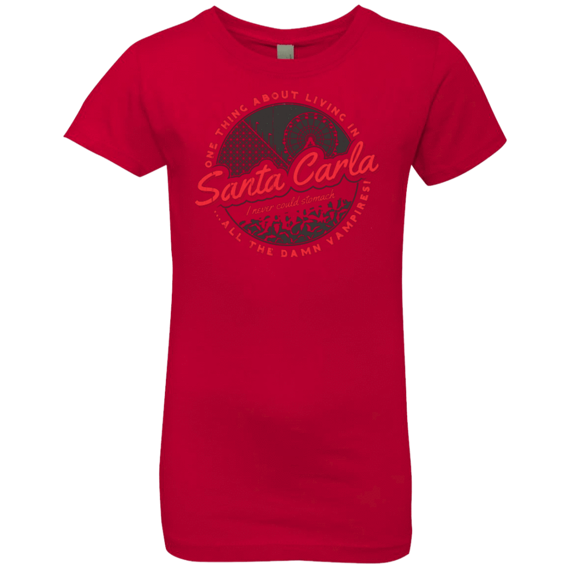 T-Shirts Red / YXS Living in Santa Carla Girls Premium T-Shirt