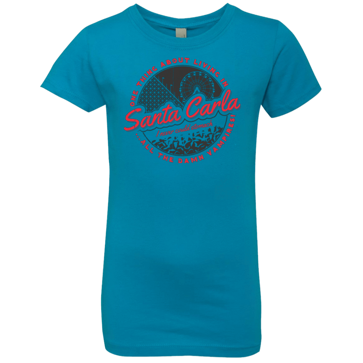 T-Shirts Turquoise / YXS Living in Santa Carla Girls Premium T-Shirt