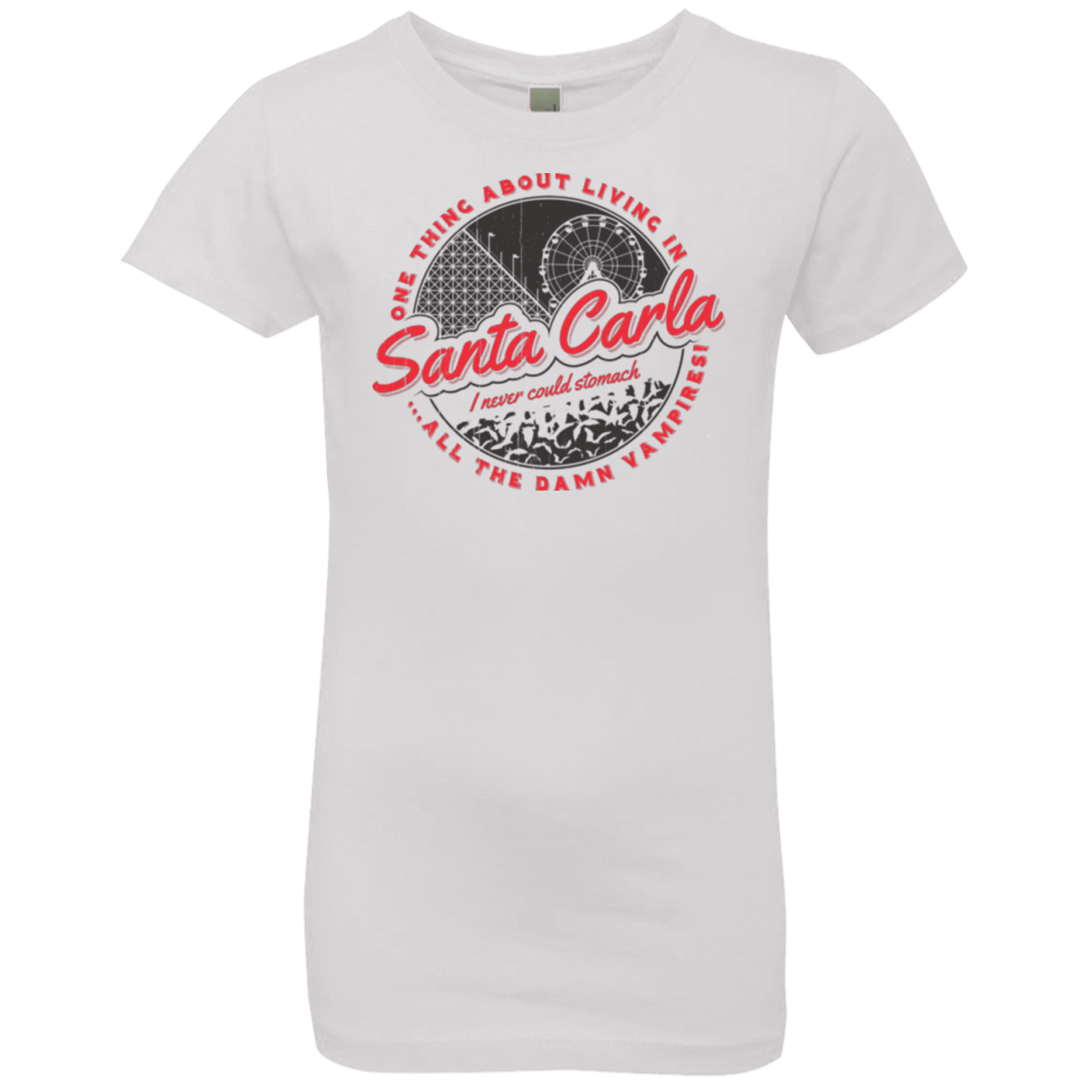 T-Shirts White / YXS Living in Santa Carla Girls Premium T-Shirt