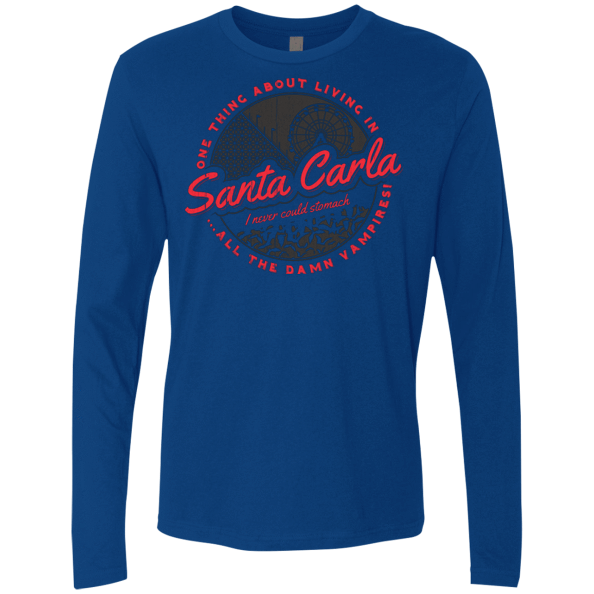 T-Shirts Royal / Small Living in Santa Carla Men's Premium Long Sleeve