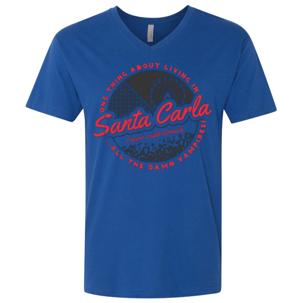 T-Shirts Royal / X-Small Living in Santa Carla Men's Premium V-Neck