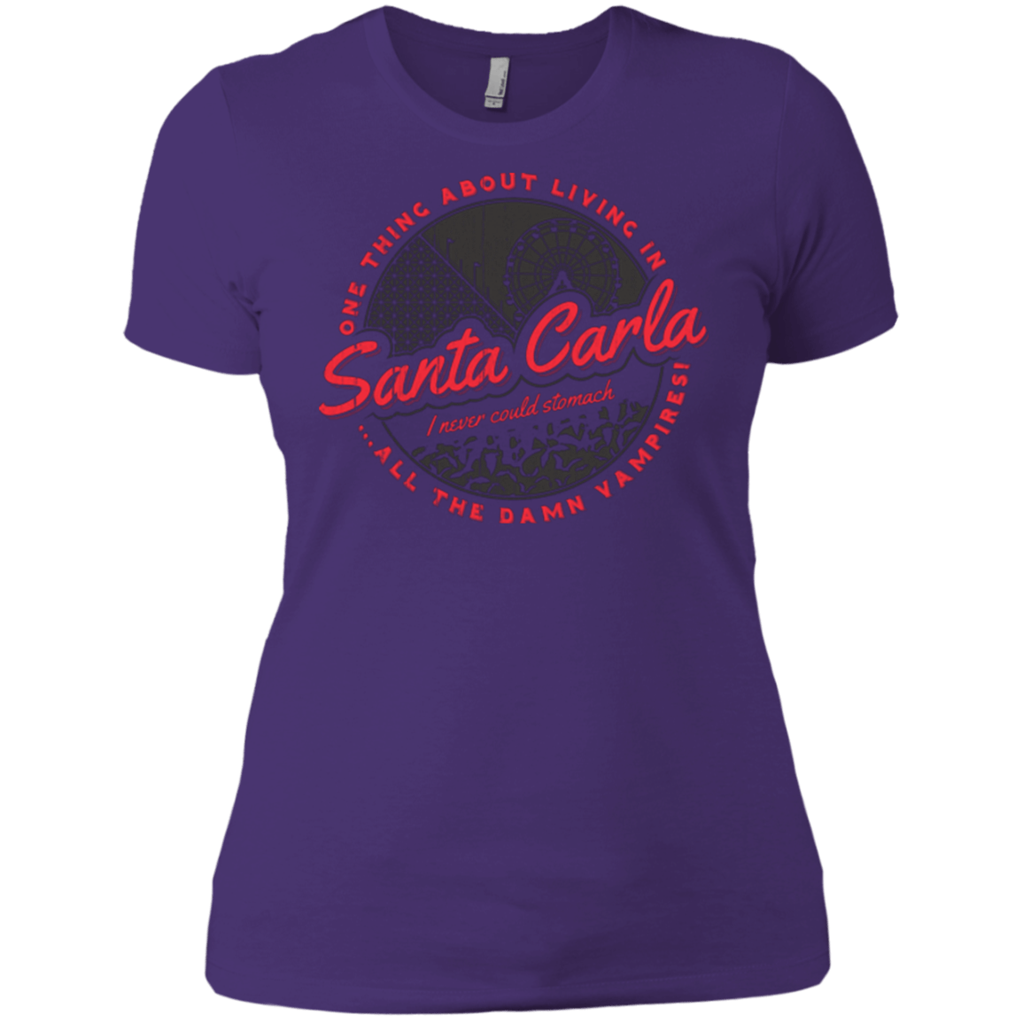 T-Shirts Purple / X-Small Living in Santa Carla Women's Premium T-Shirt