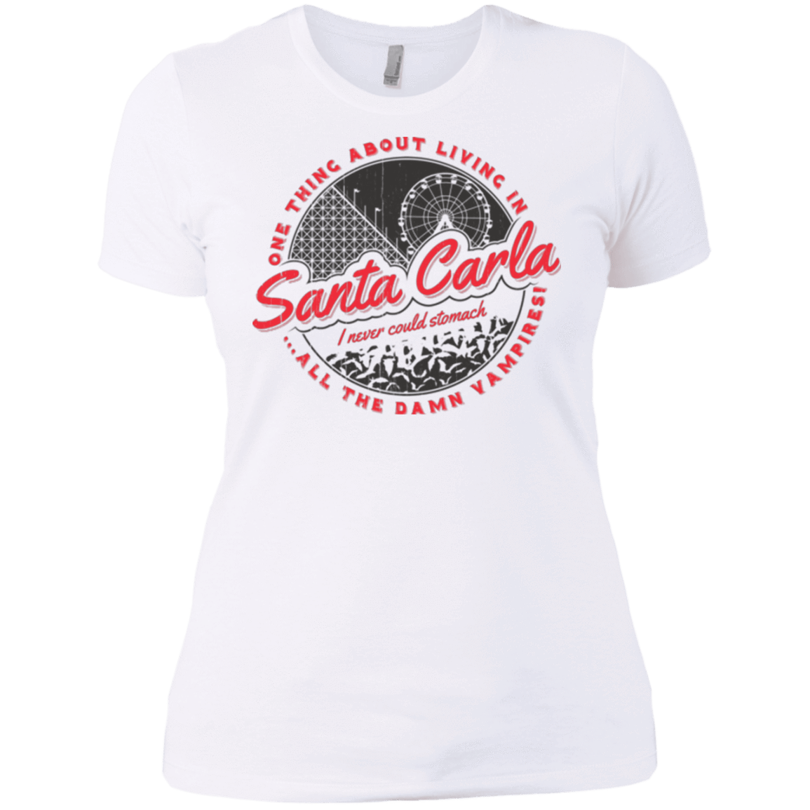 T-Shirts White / X-Small Living in Santa Carla Women's Premium T-Shirt