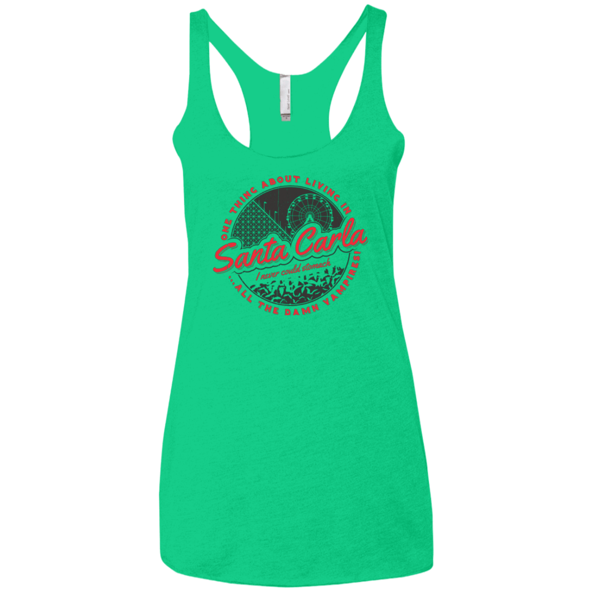 Living in Santa Carla Women's Triblend Racerback Tank