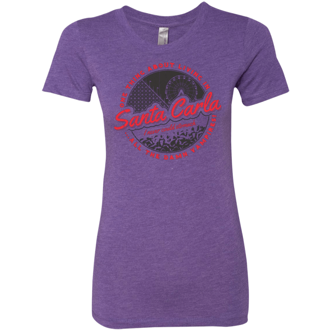 T-Shirts Purple Rush / Small Living in Santa Carla Women's Triblend T-Shirt