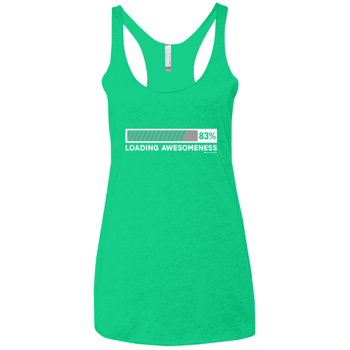 T-Shirts Envy / X-Small Loading Awesomeness Women's Triblend Racerback Tank
