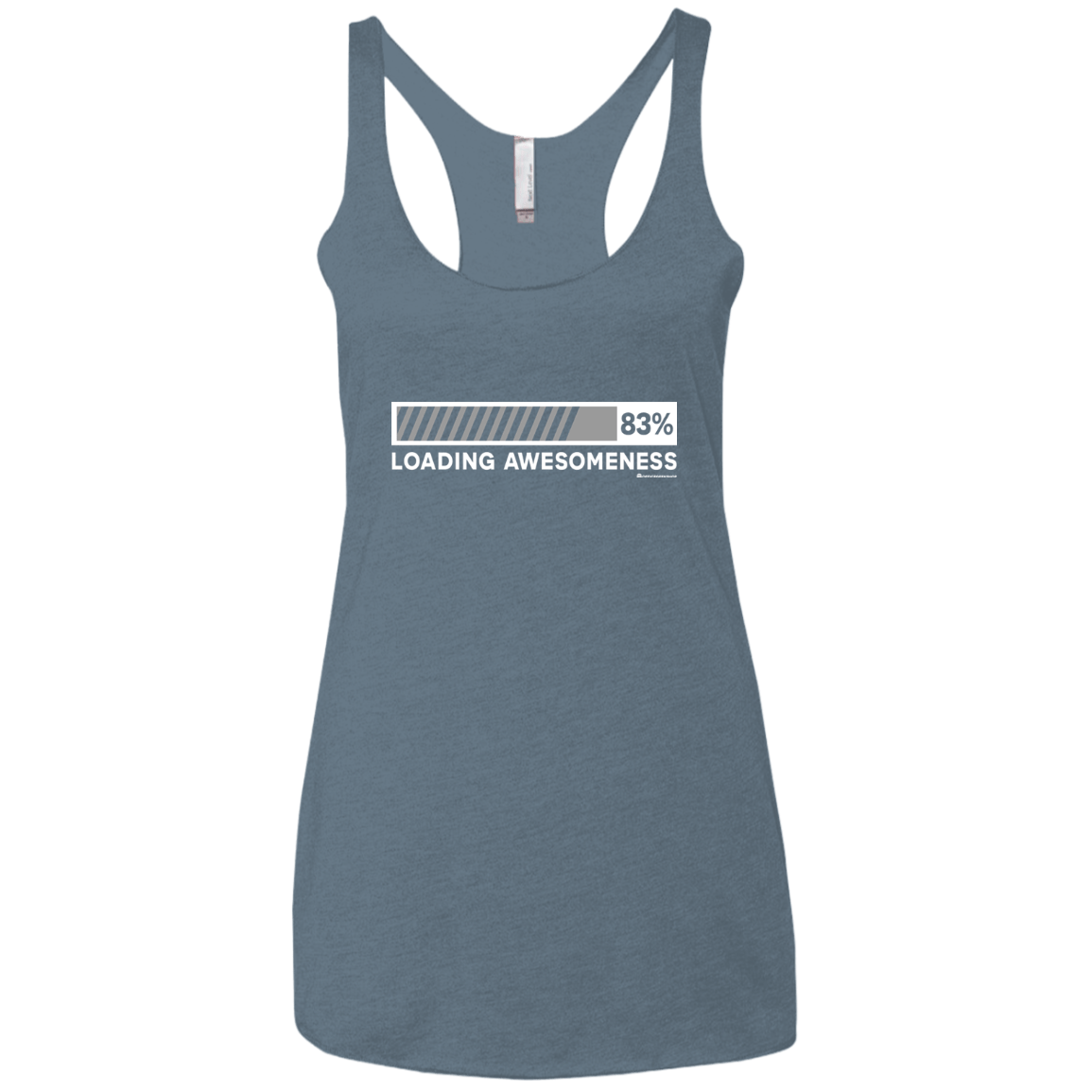 T-Shirts Indigo / X-Small Loading Awesomeness Women's Triblend Racerback Tank