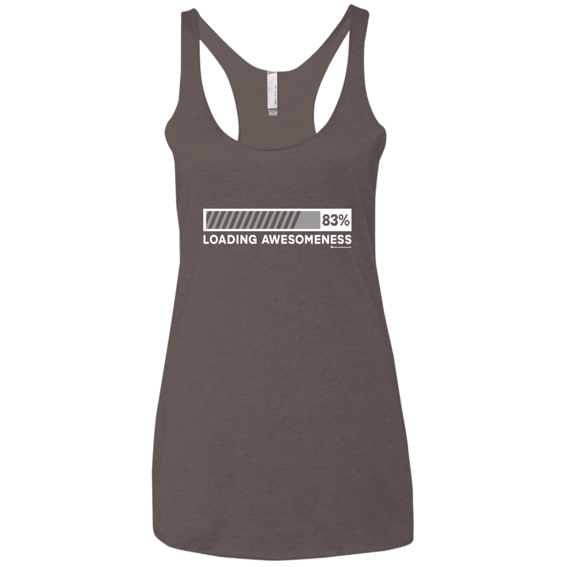 T-Shirts Macchiato / X-Small Loading Awesomeness Women's Triblend Racerback Tank
