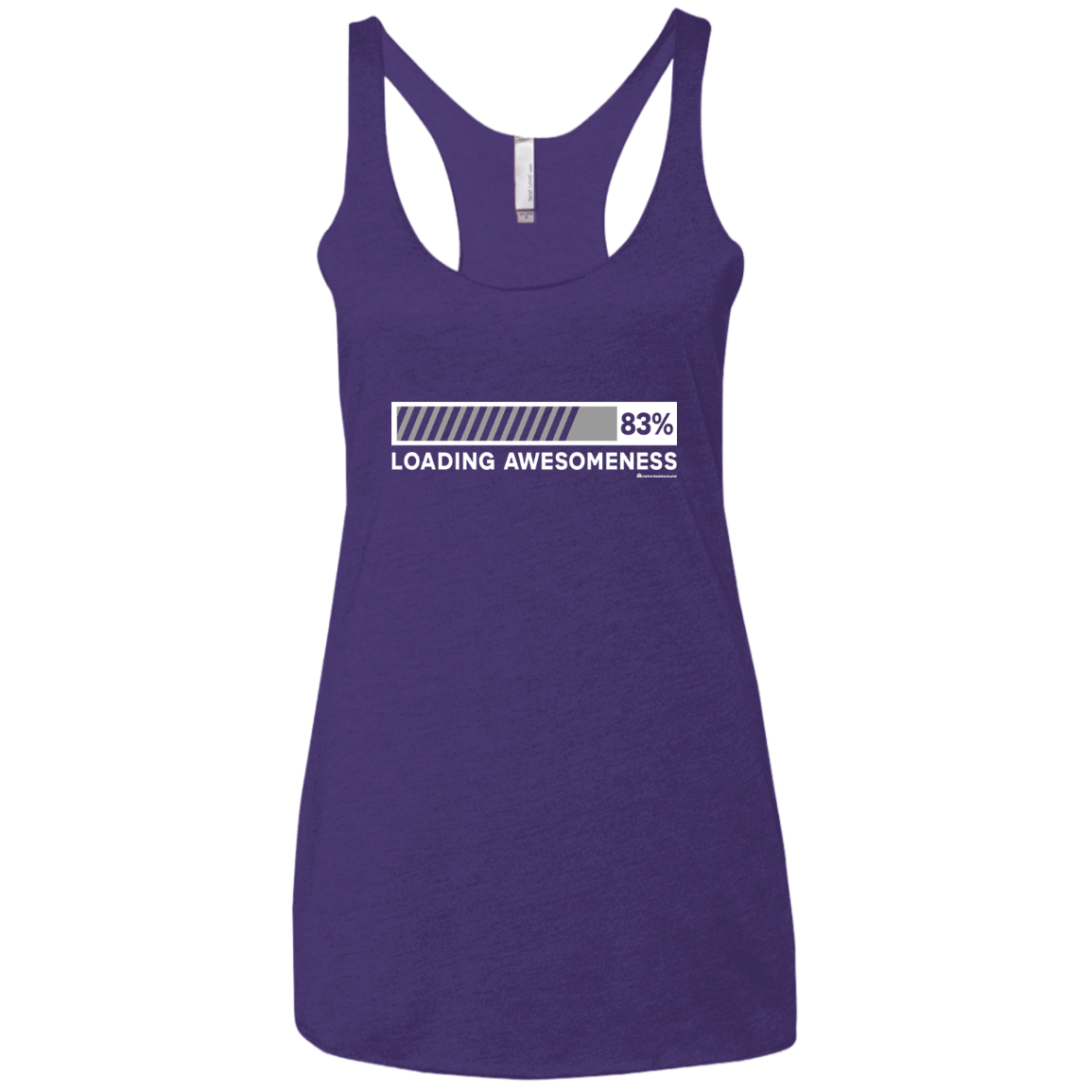 T-Shirts Purple Rush / X-Small Loading Awesomeness Women's Triblend Racerback Tank