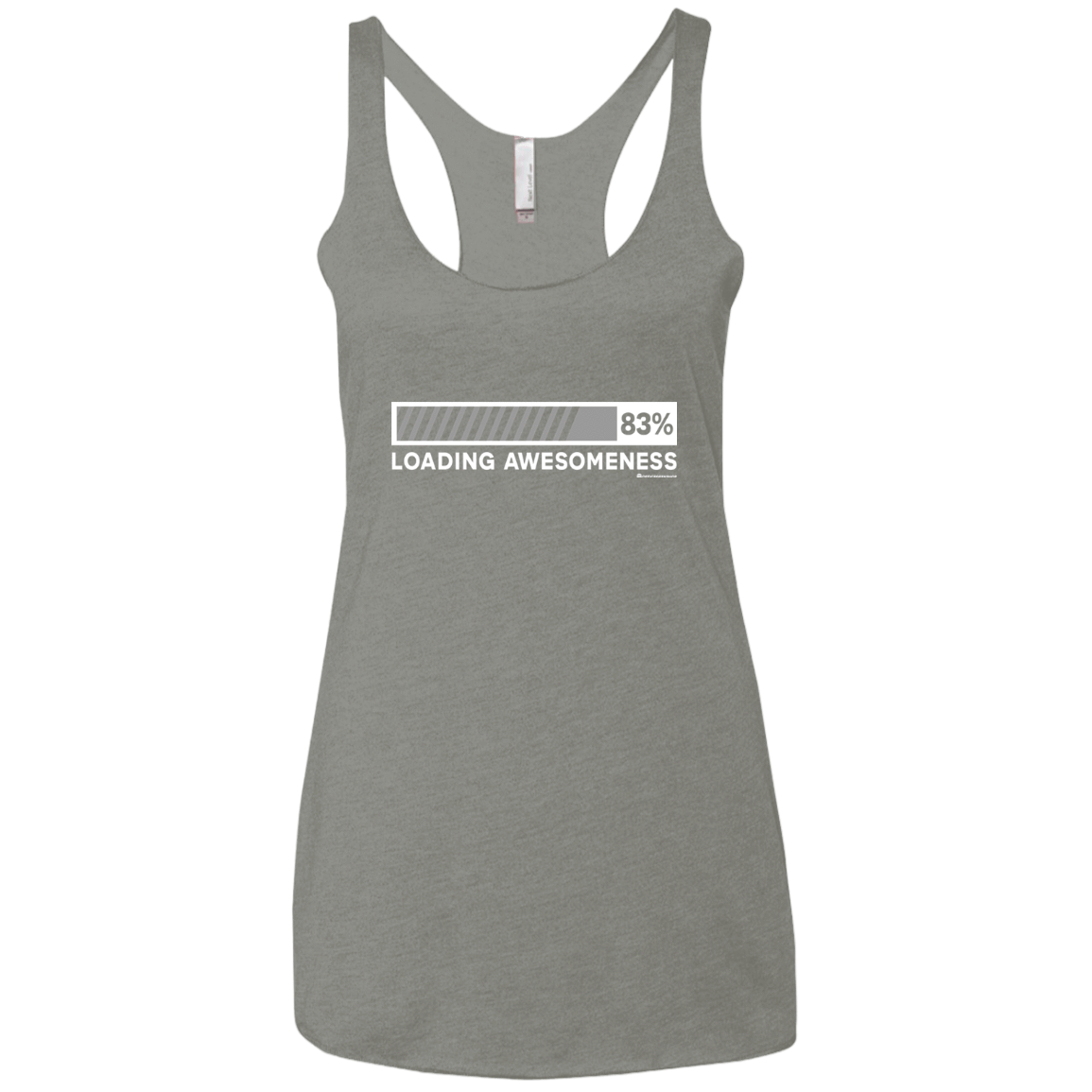 T-Shirts Venetian Grey / X-Small Loading Awesomeness Women's Triblend Racerback Tank