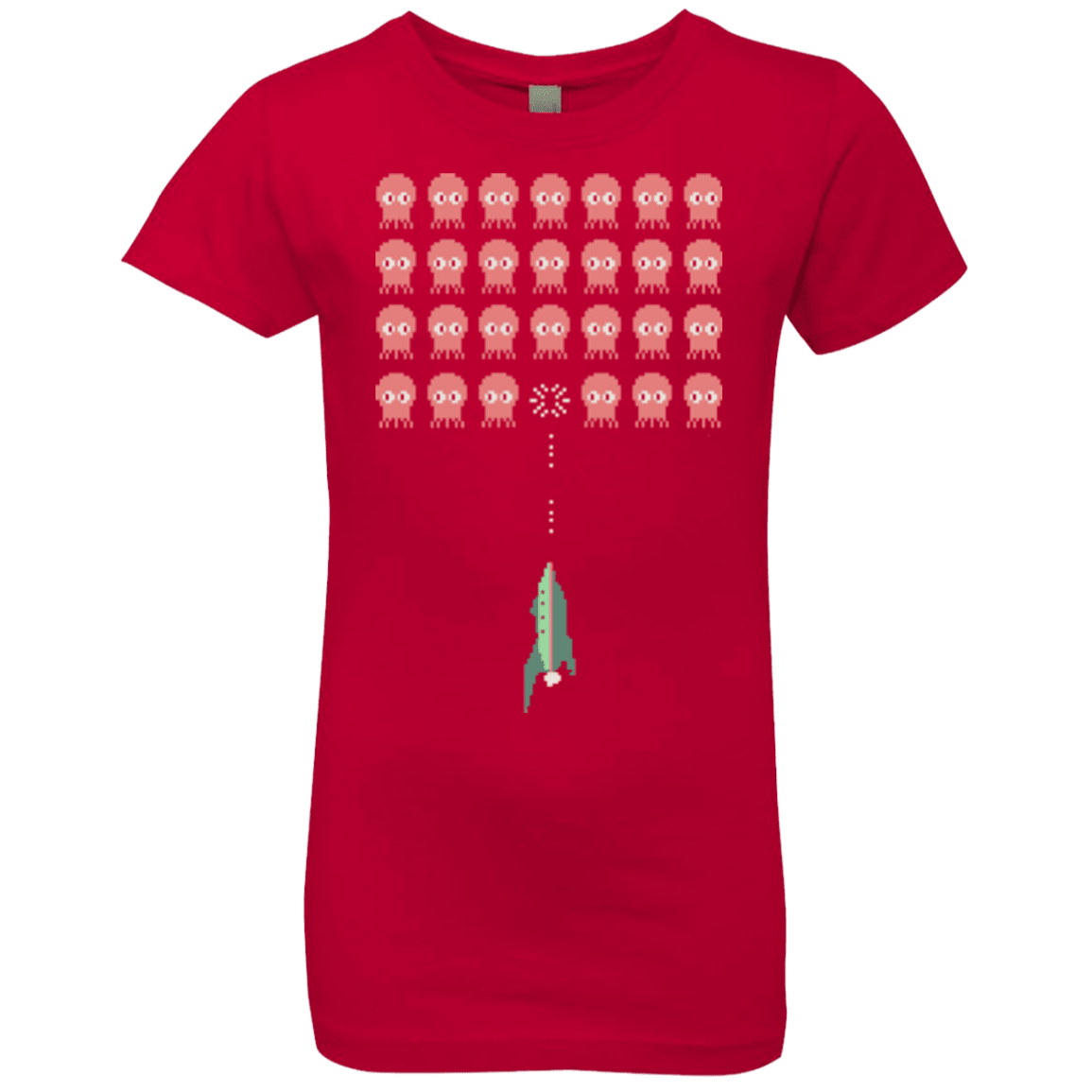 T-Shirts Red / YXS Lobster invaders Girls Premium T-Shirt