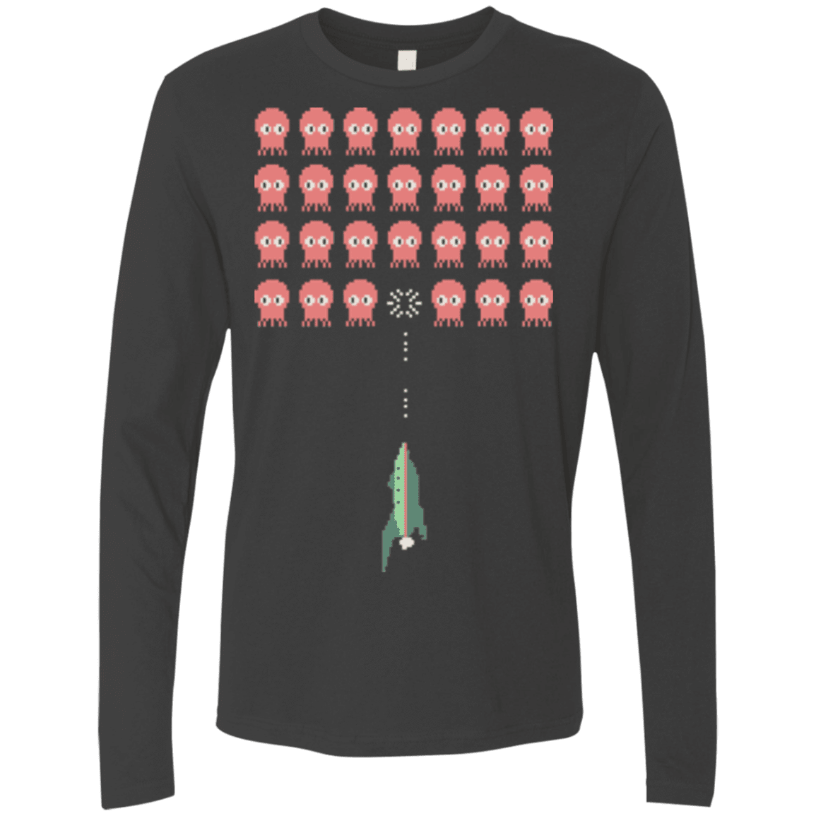 T-Shirts Heavy Metal / Small Lobster invaders Men's Premium Long Sleeve