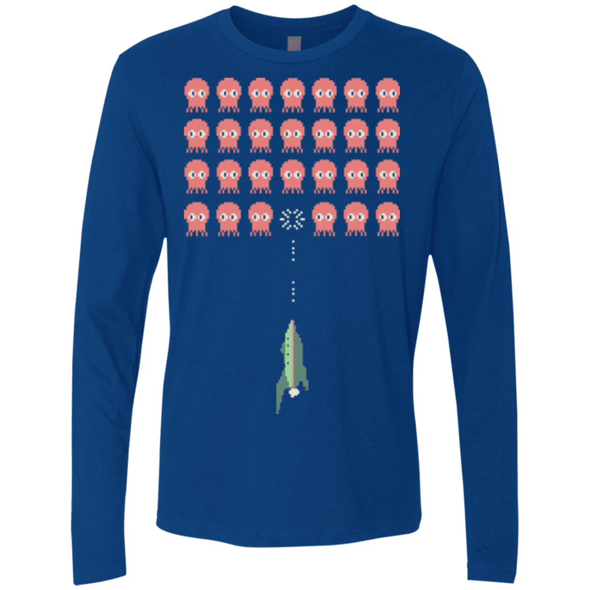 T-Shirts Royal / Small Lobster invaders Men's Premium Long Sleeve