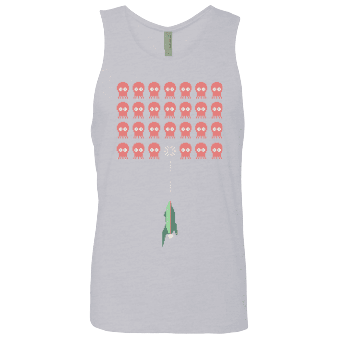 T-Shirts Heather Grey / Small Lobster invaders Men's Premium Tank Top