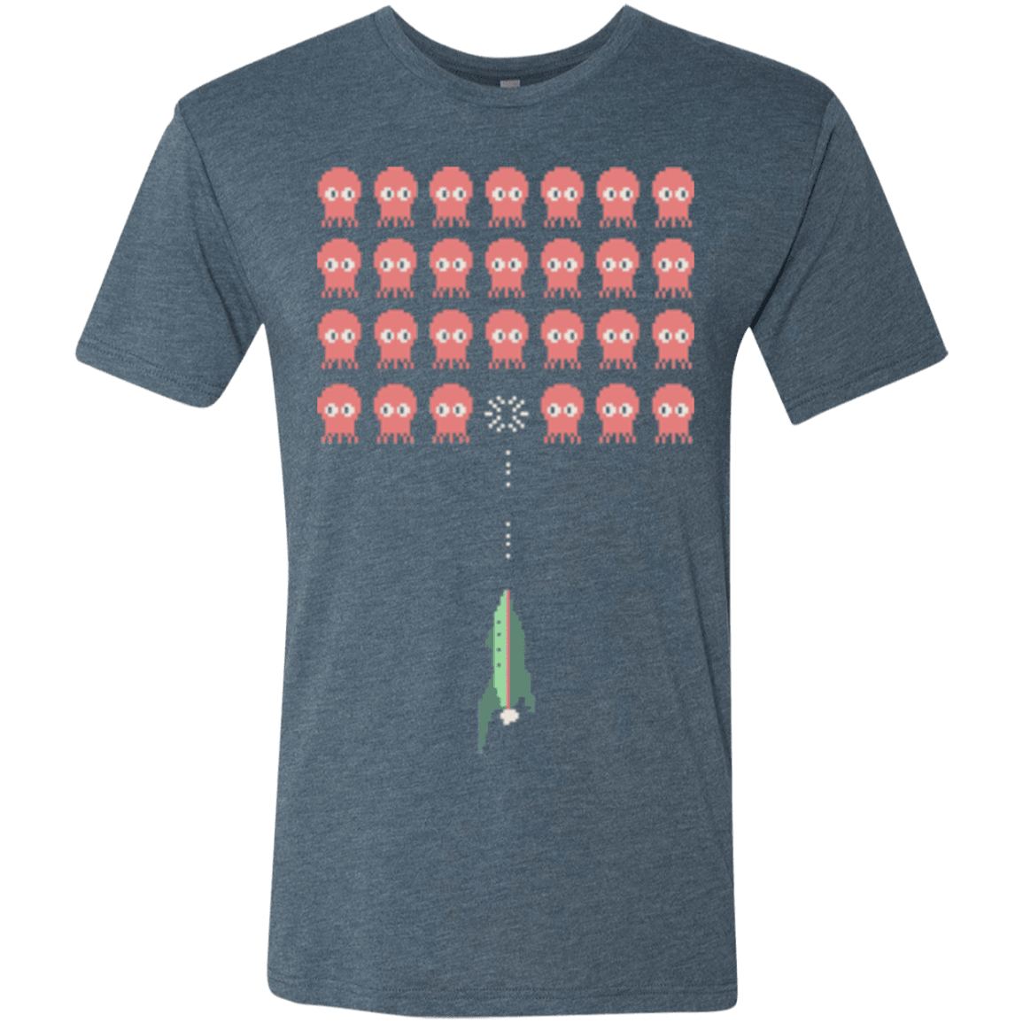 T-Shirts Indigo / Small Lobster invaders Men's Triblend T-Shirt