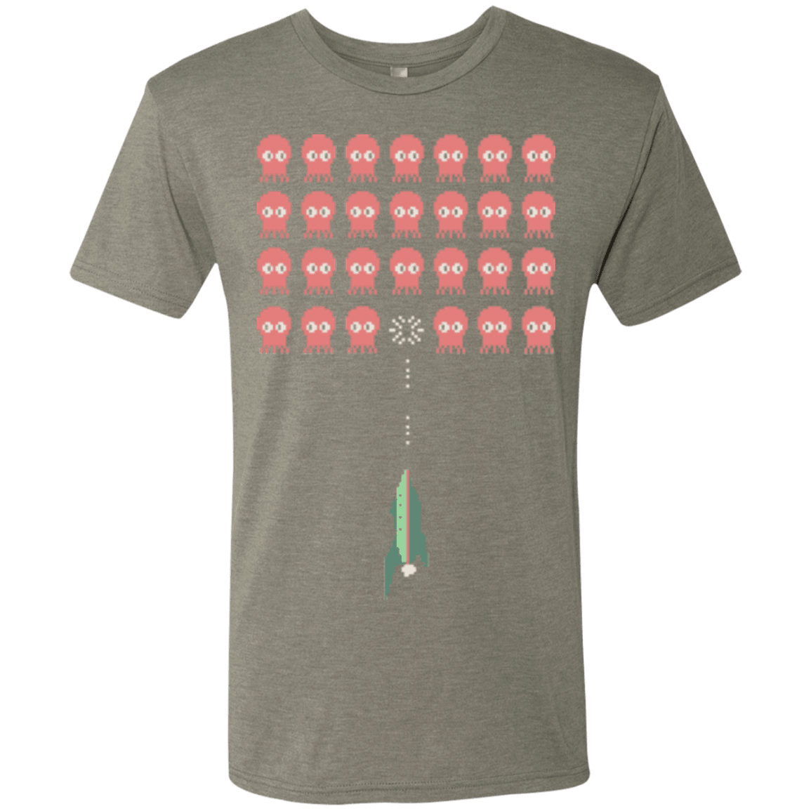 T-Shirts Venetian Grey / Small Lobster invaders Men's Triblend T-Shirt