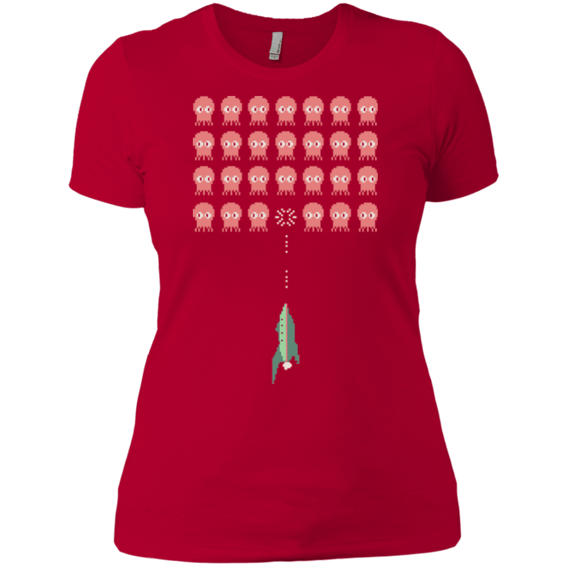 T-Shirts Red / X-Small Lobster invaders Women's Premium T-Shirt