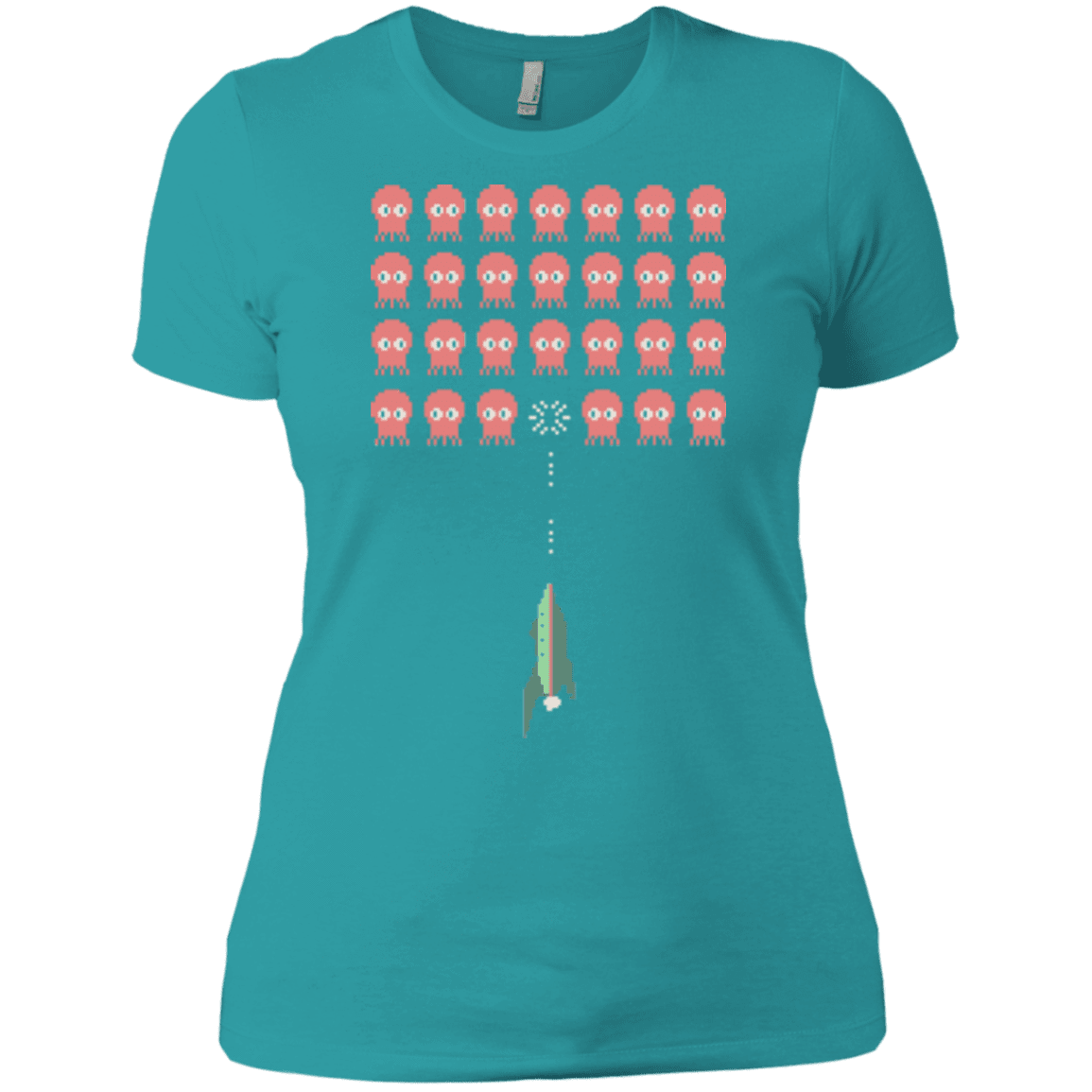 T-Shirts Tahiti Blue / X-Small Lobster invaders Women's Premium T-Shirt