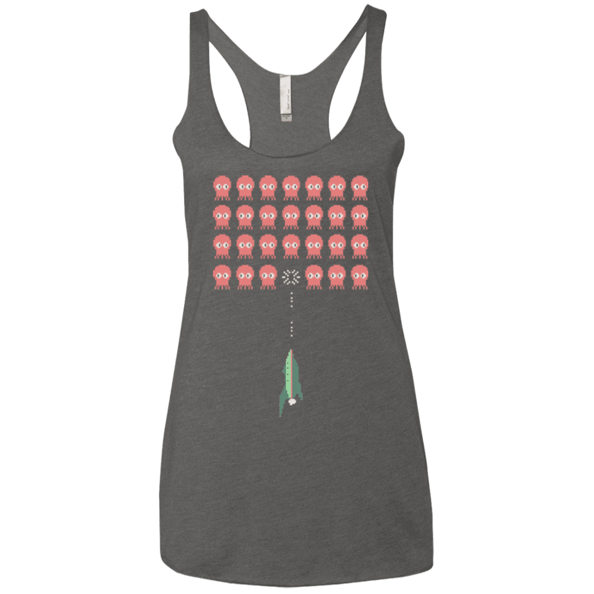 T-Shirts Premium Heather / X-Small Lobster invaders Women's Triblend Racerback Tank