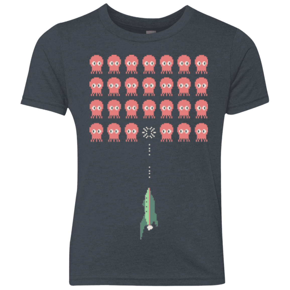 T-Shirts Vintage Navy / YXS Lobster invaders Youth Triblend T-Shirt