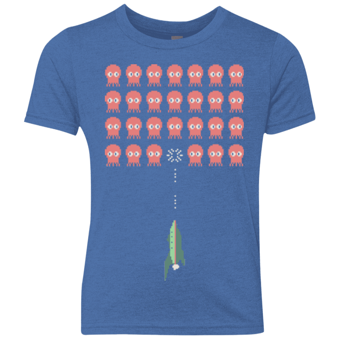 T-Shirts Vintage Royal / YXS Lobster invaders Youth Triblend T-Shirt