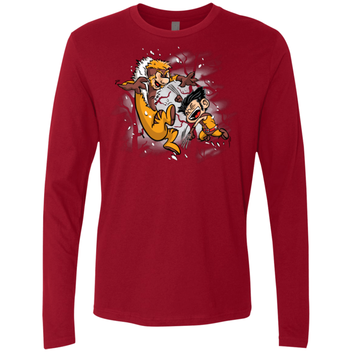T-Shirts Cardinal / Small Logan and Victor Men's Premium Long Sleeve