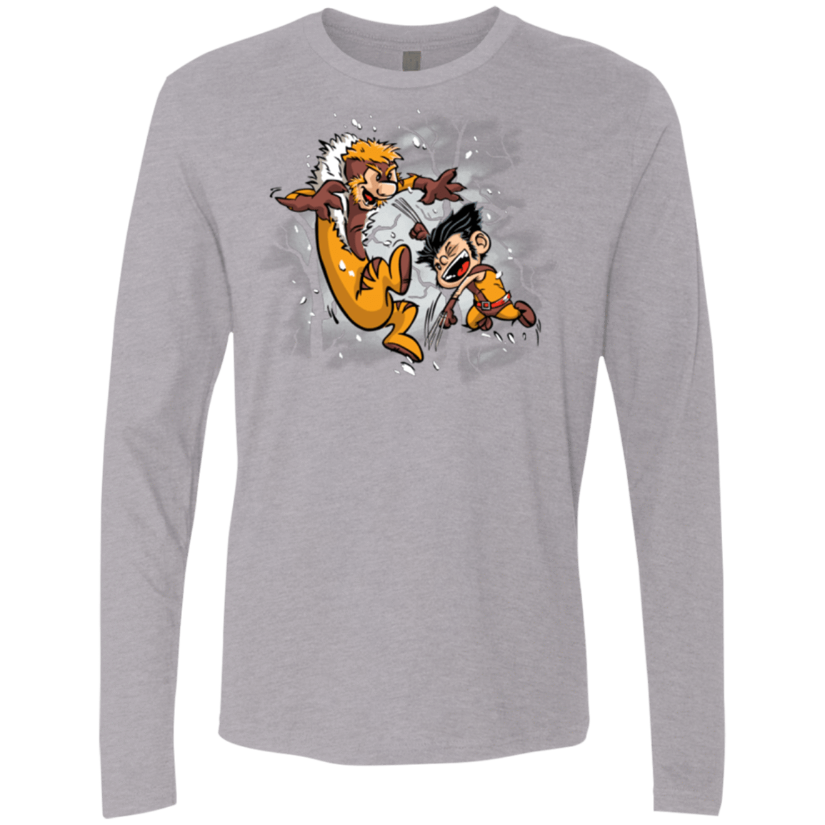 T-Shirts Heather Grey / Small Logan and Victor Men's Premium Long Sleeve