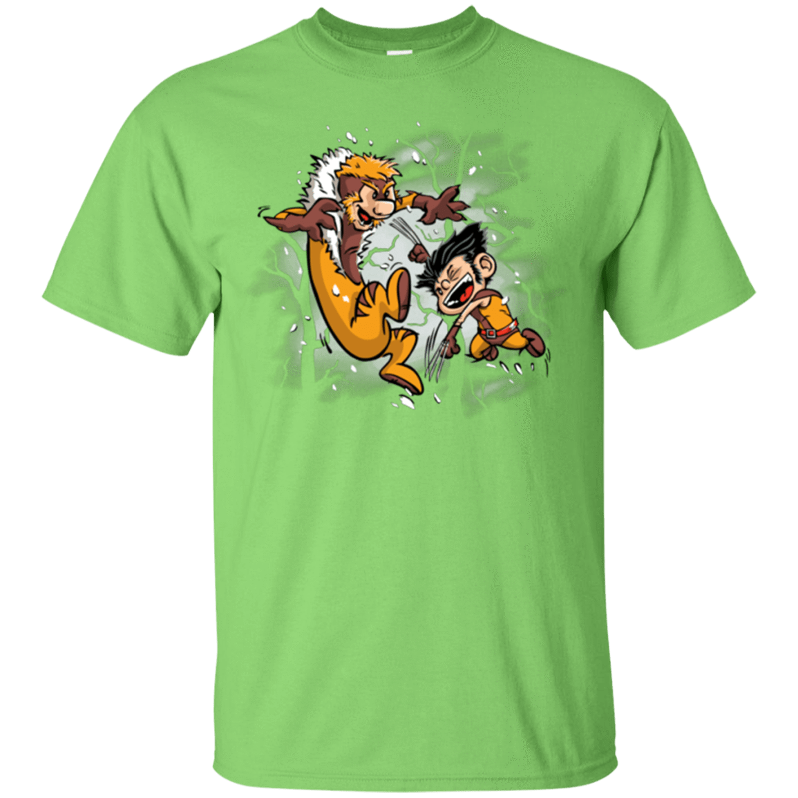 T-Shirts Lime / Small Logan and Victor T-Shirt