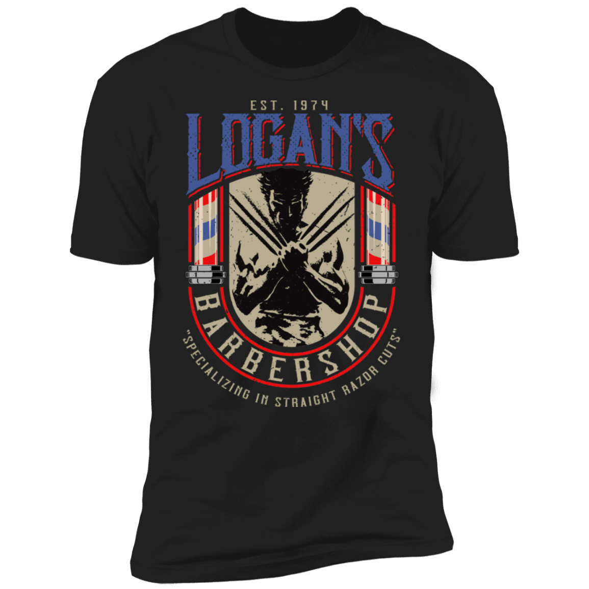 T-Shirts Black / X-Small Logans Barbershop Men's Premium T-Shirt