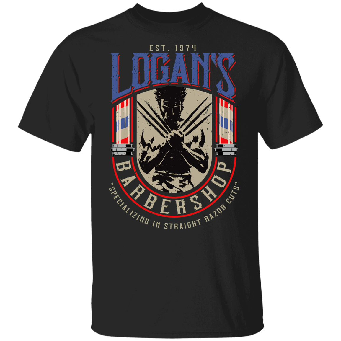 T-Shirts Black / YXS Logans Barbershop Youth T-Shirt