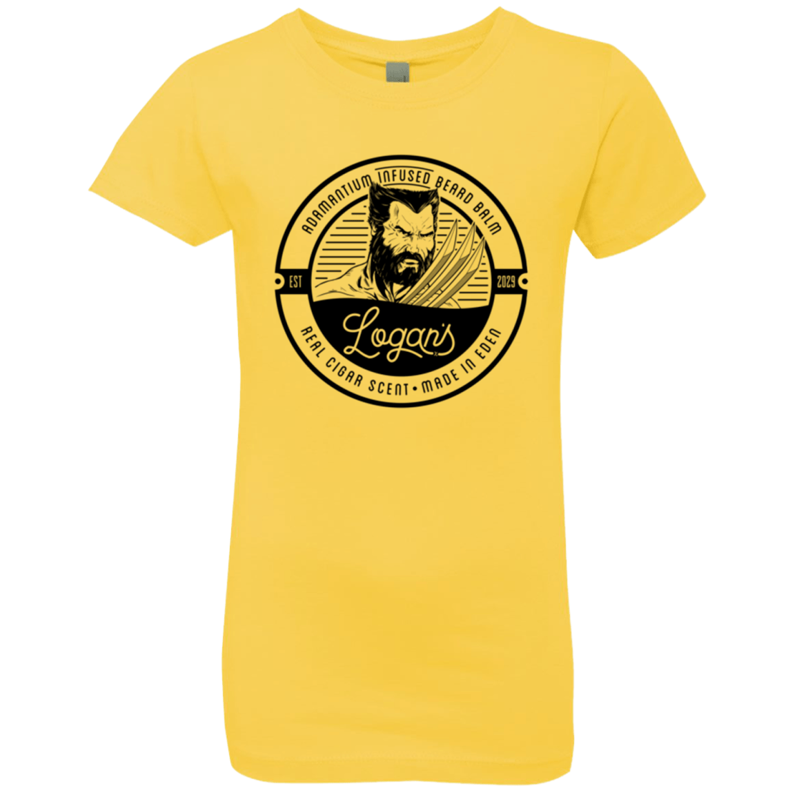 T-Shirts Vibrant Yellow / YXS Logans Beard Balm Girls Premium T-Shirt