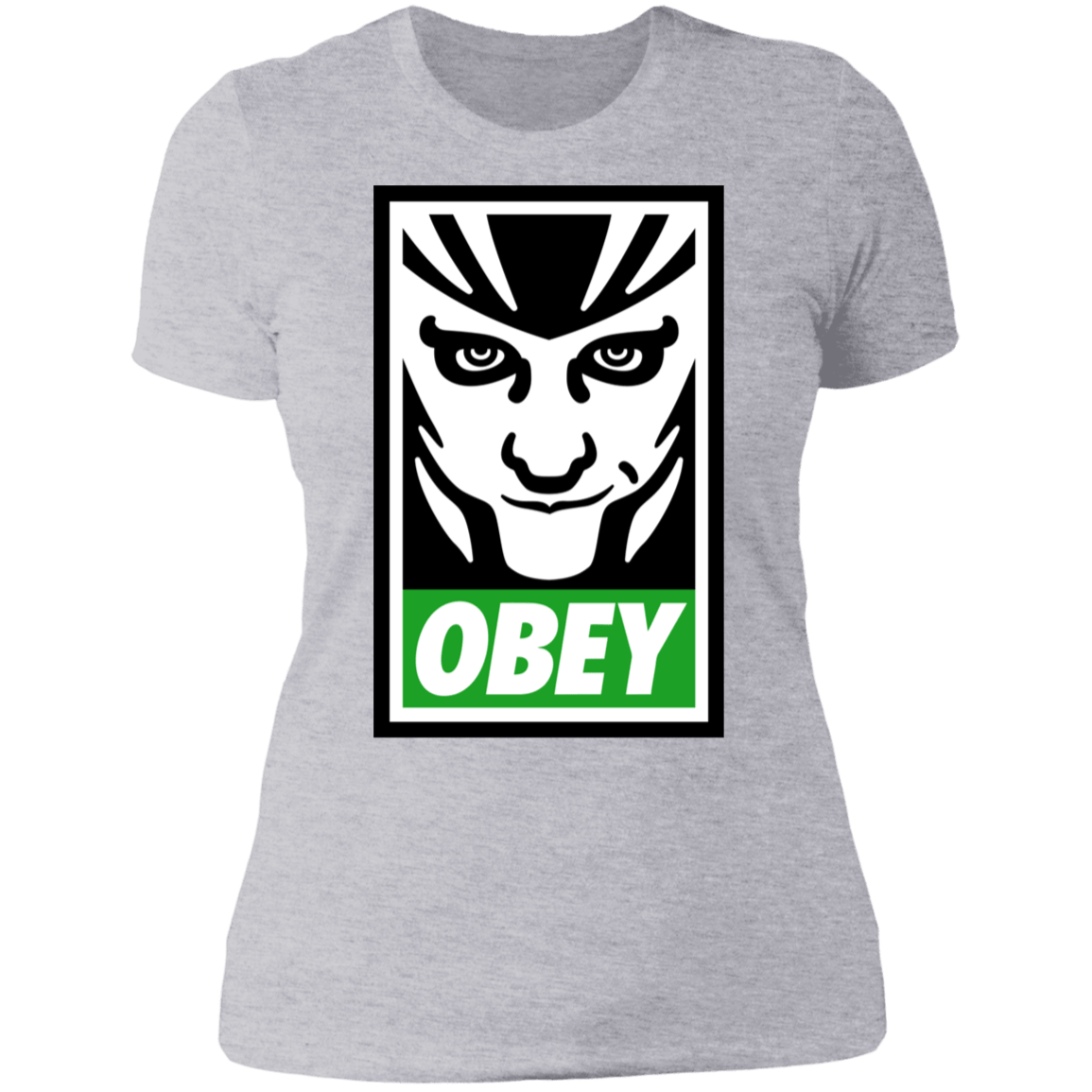 T-Shirts Heather Grey / S Loki Obey Women's Premium T-Shirt