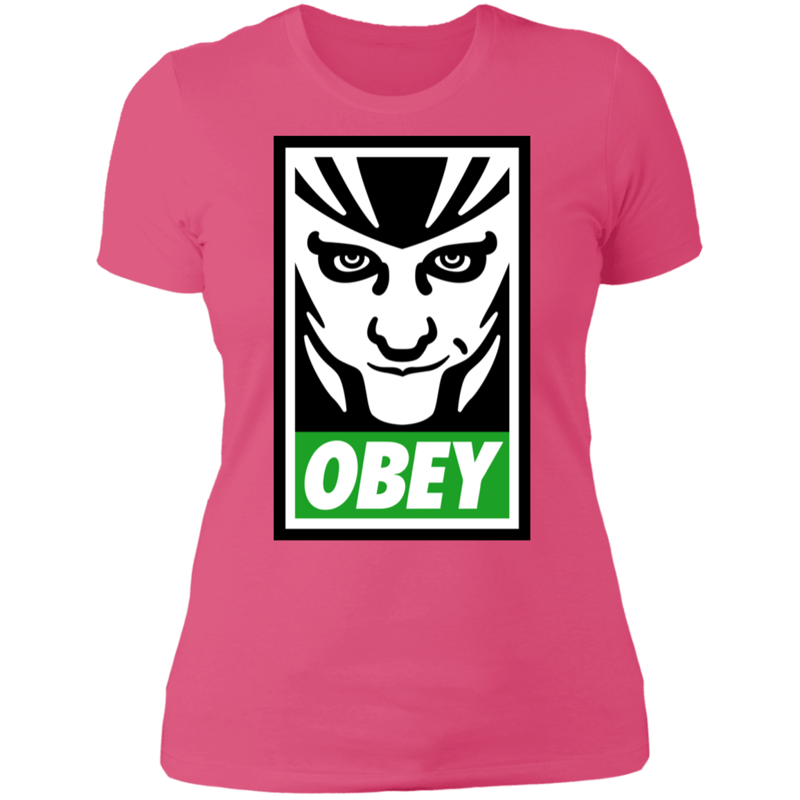 T-Shirts Hot Pink / S Loki Obey Women's Premium T-Shirt