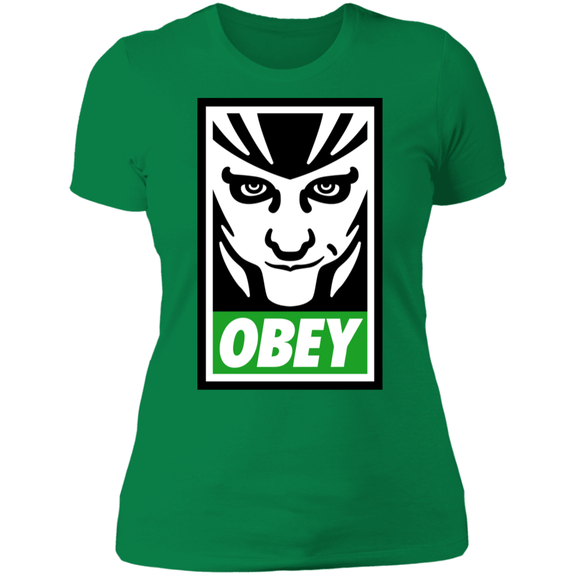 T-Shirts Kelly Green / S Loki Obey Women's Premium T-Shirt