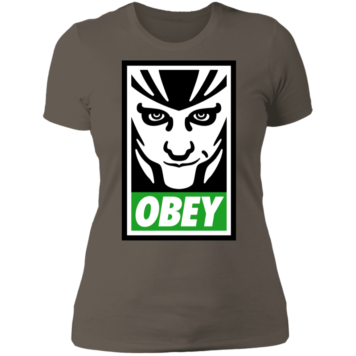 T-Shirts Warm Grey / S Loki Obey Women's Premium T-Shirt