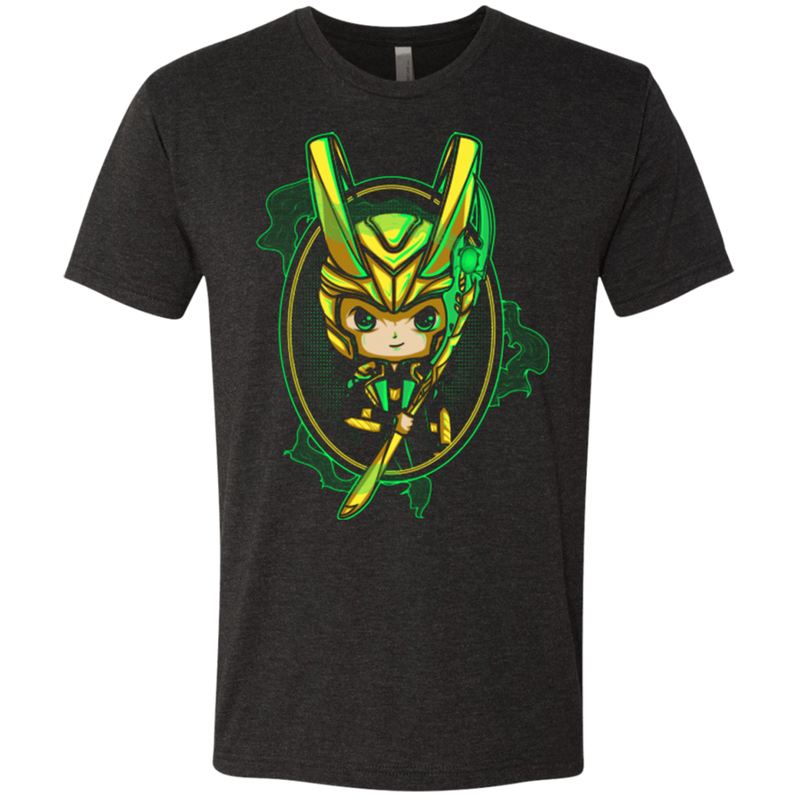T-Shirts Vintage Black / Small Loki Portrait Men's Triblend T-Shirt