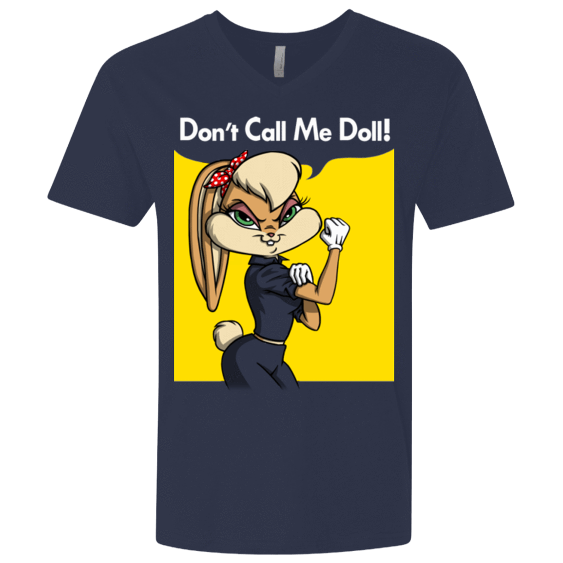 T-Shirts Midnight Navy / X-Small Lola Dont Call me Doll Men's Premium V-Neck