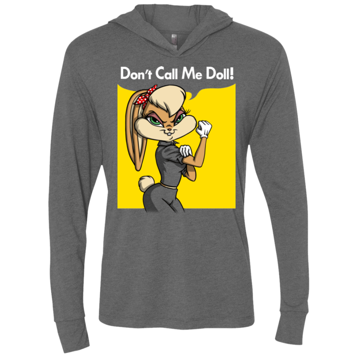 T-Shirts Premium Heather / X-Small Lola Dont Call me Doll Triblend Long Sleeve Hoodie Tee