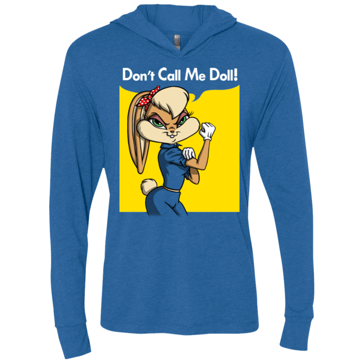 T-Shirts Vintage Royal / X-Small Lola Dont Call me Doll Triblend Long Sleeve Hoodie Tee