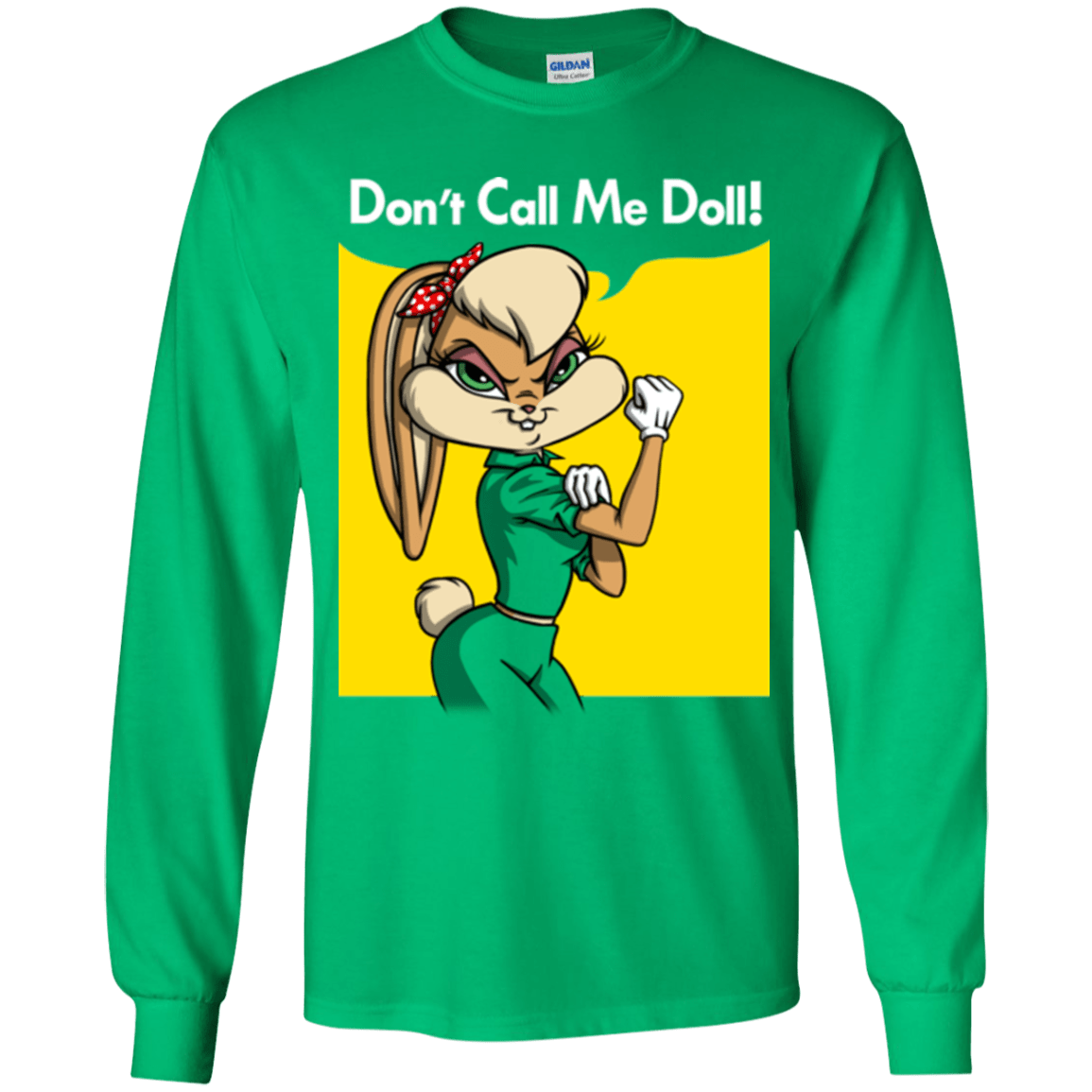 T-Shirts Irish Green / YS Lola Dont Call me Doll Youth Long Sleeve T-Shirt